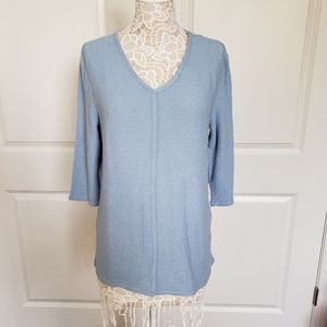 Brand new w/ tags light blue blouse with quarter